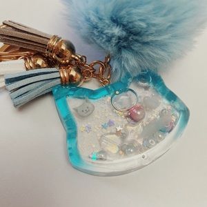 Handmade Resin Shaker Keychain